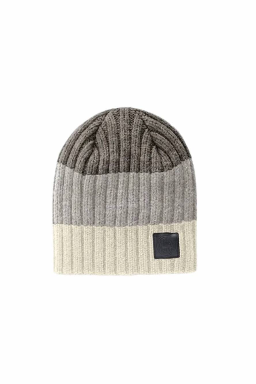 NEW CANADA GOOSE women's block rib slouch hat in ivory
